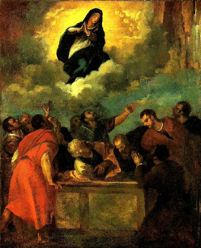 Theodore   Gericault l' assomption de la vierge Spain oil painting art